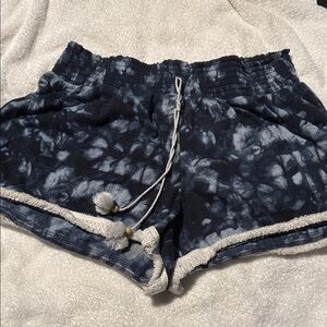 No Boundaries Navy Tie-Dye Athletic Shorts